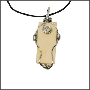 🎄10/$20. Marble Pendant with Black Adjustable Cord